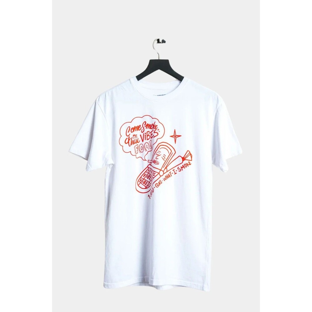 VIBES 1-800 What I Smoke Short Sleeve Tee Size L